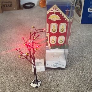 Department 56 Village Frosted Bare Branch Tree with Lights